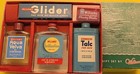 Vintage Williams Shaving Gift Set Men Glider Blades Aqua Velva Box Talc Tin Adv