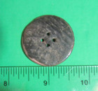 Antique Vintage 1 1 4  Carved Smoky Gray Pearl Shell 4-hole Button-n100