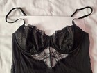Victoria s Secret Modal   Lace Cupped Mini Slip Dress Lingerie Black Size Medium