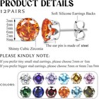 Jstyle Hypoallergenic Stud Earrings For Women Men Surgical Stainless Steel Birth