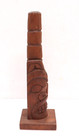 Northwest Coast Antique Totem Pole Tlingit Salish Native American Abner Johnson-
