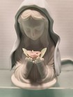 Vintage 1980s Porcelain Bisque Madonna Night Light 
