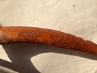 Vintage Australian Aboriginal Wooden Boomerang Hand Carved  Outback Mulga