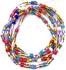 Fine Vintage Opaque Mixed African Glass Beads Trade Beads-ghana