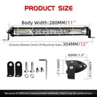 For Can-am Maverick X3 Light Bar 10  Single Row Led Light Bar Spot Flood Offroad