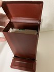 Vintage Red Tin Kitchen Match Box Holder Wall Mount Or Sit On Mantle