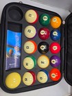 Aramith Billiard Pool Ball Set 2 1 4  With Aramith Carrying Case 1 Cueball 