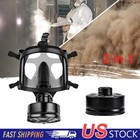 Mf14 Full Face Respirator Gas Mask With 40mm Filter Carbon Box Military