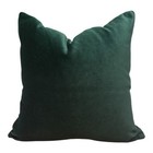 Emerald Royale-velvet Throw Pillow With Gold Embroidery   Green Crystals 18   x18   