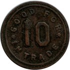 Madison   Winters  California Ca Madison Corner Saloon Good For 10 Trade Token