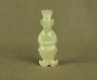Fancy With Carved Chinese Old Jade Carving Fish Body Human