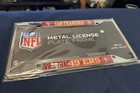 San Francisco 49ers Laser Engraved Embossed Metal License Plate Frame 6x12 Nfl