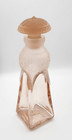 Vintage Vanity Perfume Bottle Silvestri Peachy Pink Frosted Flowers Art Deco