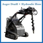 Skid Steer Loader Grapple Auger Drill Pallet Fork Hydraulic Bucket Attachments