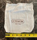 Coach Lot Of 10 Drawstring Cloth Dust Cover Bag 7  X 7  New