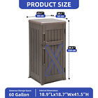 60 Gallon Outdoor Package Delivery Box Mailbox Parcel Letter Lock Stand Storage