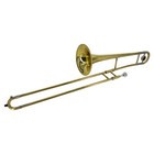 Alto Trombone Brass Gold Lacquer Bb Tone B Flat Wind Instrument W  Case Kit B9j4
