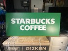 Starbucks Coffee Large Metal Wall Sign Comm Store Cafe Display Green 48x20 Heavy