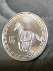 2014 Year Of The Horse 1 Oz  999 Fine Silver Coin Medal Round