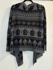 Bbc Licensed Doctor Who Fair Isle Tardis Knitted Open Cardigan Extra Small Xs