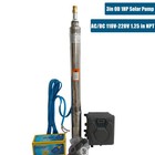 1hp 3  Od Ac dc 110v-220v Solar Powered Submersible Hybrid Bore Well Water Pump