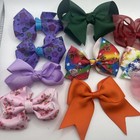 10 Piece Girls Hair Bow Lot With Cute Panda Bow