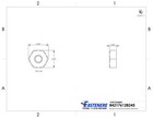 4-40 Machine Screw Hex Nuts Stainless Steel 18-8 Qty 100