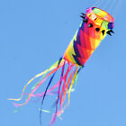Giant 3 5m Shaped Kite Rainbow Spin Windsock Super Turbine Kite Poles Hanging