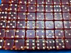    100   -12 6 mm Red Bakelite Dice        Approximately 246 Grams  tested Bakelite 
