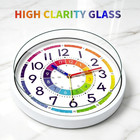 Kid s Wall Clock 12 Inch Silent Wall Clock For Kids Learning Time  Silent Non-ti