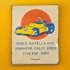 Vintage Malibu Grand Prix Matchbook Matches Anaheim Ca California Rare 