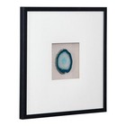 Pemberly Row Modern Geode Shadowbox Wall Art In Blue And Aqua