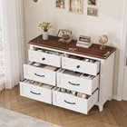 6 Drawer Dresser  modern Storage Dresser Wooden Chest Of Drawers For Bedroom