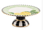 Mackenzie Childs Lemon Small Pedestal Platter