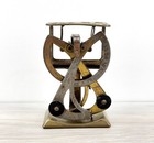 Antique Columbus Bilateral Brass Postal Letter Scale German Desk Scale Tested