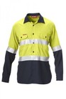Hard Yakka Hi-vis Tecasafe Safety Shirt Perforated Fr Tape  Choose Size  y04201 