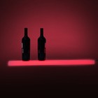 2x Led Liquor Bottle Display Shelf 32  Acrylic Lighted Bar Shelf Wall Mounted