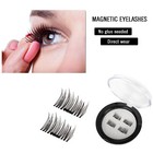 4pcs Magnetic Eyelashes Natural Thick Long Cross False Eye Lashes Set Makeup