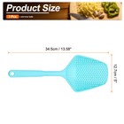 1 Pcs Plastic Skimmer Ladle With Handle Strainer Colander Ice Shovel  Blue