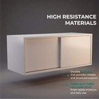 Note 32-inch Wide Wall Storage Cabinet With Sliding Doors  Compact Wall-mounted