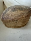 Vintage Balsa Wood Millinery Hat Block Mold 22  Low Crown Hat Making Form