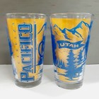 Cerveza Pacifico Clara Utah   Mountains  Snowboarder  Biker   Pint Glasses  2 