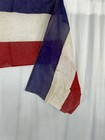 Antique Bunting Red White Blue Civil War Era 22x120 Cotton Original 