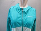 Columbia Size Xl  18 20  Girls Green Hooded Windproof Full Zip Hiking Jacket 446