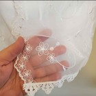 Girls 0   3m White Christening Baptism Gown Dress Lace Beaded W  Cap Guc