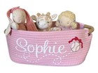 Sports Toy Pink Baseball Basket Baby Shower Gift Basket Cute For Girls Coquette
