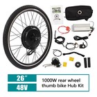 48v 1000w Electric Bicycle Rear Wheel Hub Motor 26  E Bike Conversion Kit  light