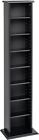 Slim Media Storage Tower Movie Video Game Organizer Cd Dvd Stand Shelf Rack