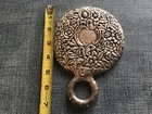 International Sterling Hand Mirror Floral Repousse