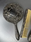 Vintage International Silver Vanity Set Hand Mirror Brush Comb Victorian
